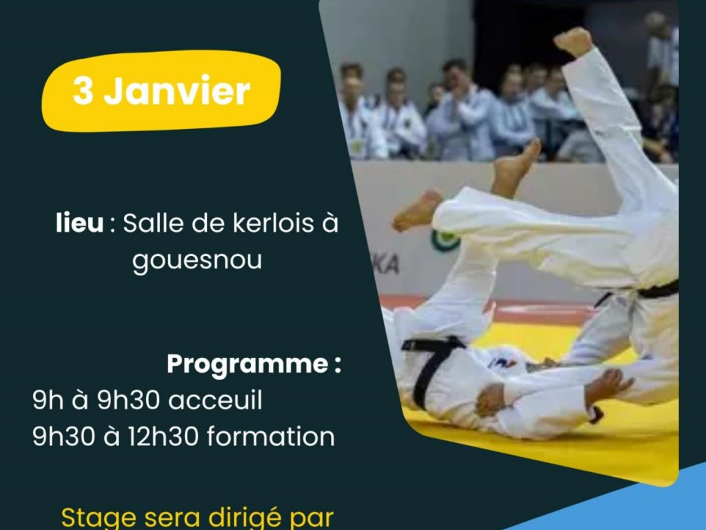 Image de l'actu 'SAMEDI 3 JANVIER 2026 : STAGE TECHNIQUE UV1 ET UV2 à GOUESNOU'